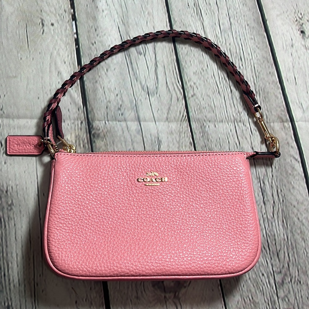 NWOT Coach Mini Whipstich Pink Handbag